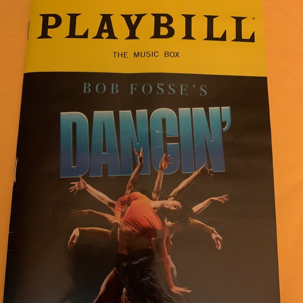 Playbill Dancin Bob Fosse musical collectible April 2023